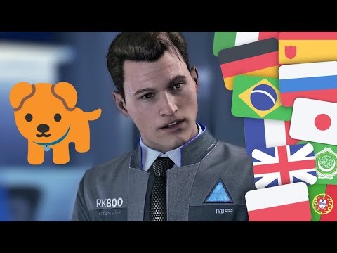 Видео: "Люблю собак" - Detroit: Become Human на разных языках