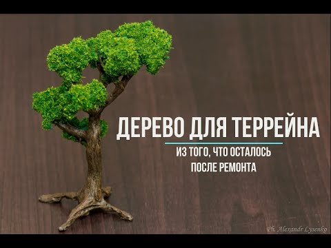 Видео: Дерево для террейна из остатков после ремонта (Wood for terrain from residues after repairs)