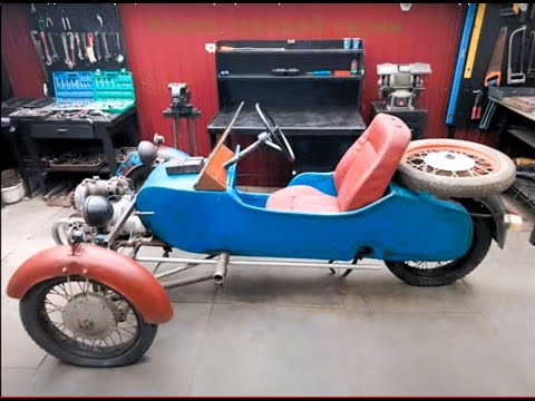 Видео: Короче говоря самодельный трицикл в стиле ретро. Ретро техника из металлолома (#3)