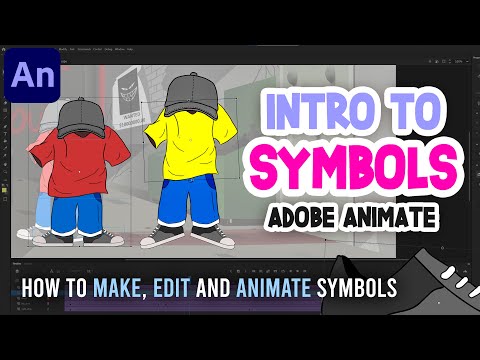 Видео: Введение в символы в Adobe Animate CC | Учебное пособие для начинающих
