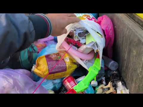 Видео: Интересные и не очень находки мусорных баках Киева.
