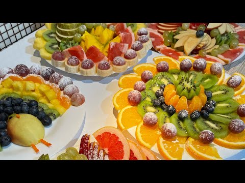 Видео: Красивая фруктовая нарезка на праздничный стол! Пять способов нарезки!