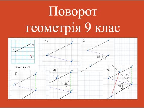 Видео: Поворот 9 клас геометрія