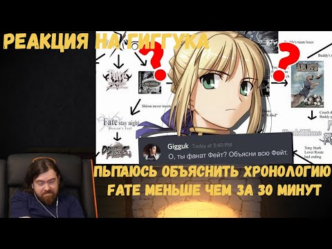 Видео: Реакция на Гиггука: Пытаюсь объяснить хронологию Fate меньше чем за 30 минут