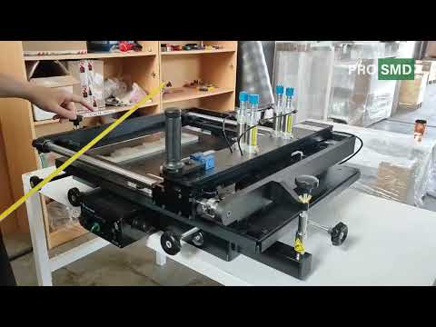 Видео: Демонстрация работы ручного трафаретного принтера STP-550