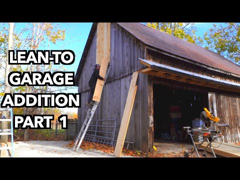 Видео: Пристройка к гаражу | Строительство небольшой фермы