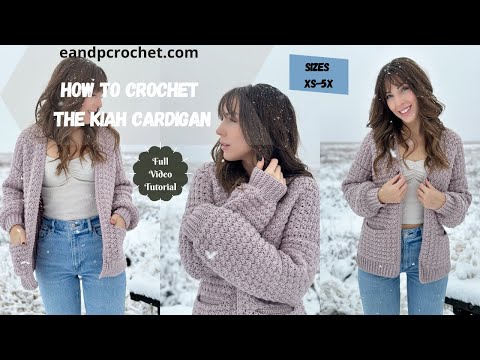 Видео: Как связать крючком милый кардиган — кардиган Kiah