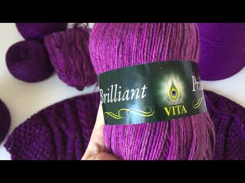 Видео: Вяжу из пряжи VITA Brilliant//Что это будет?