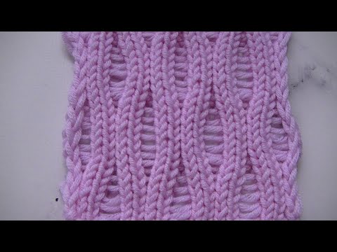 Видео: НЕВЕРОЯТНО КРАСИВЫЙ ДВУХСТОРОННИЙ  УЗОР СО СПУЩЕННЫМИ ПЕТЛЯМИ!