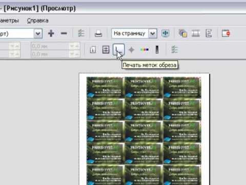 Видео: Верстка визиток в Corel Draw.