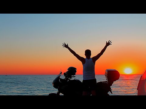Видео: Мой первый дальняк на море( вторая часть) Yamaha tdm 850