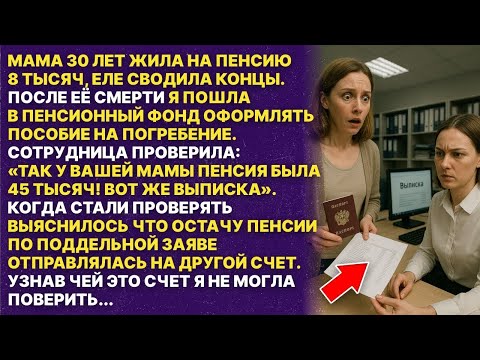 Видео: Я думала, что такого не может быть! У моей мамы всю жизнь воровали пенсию