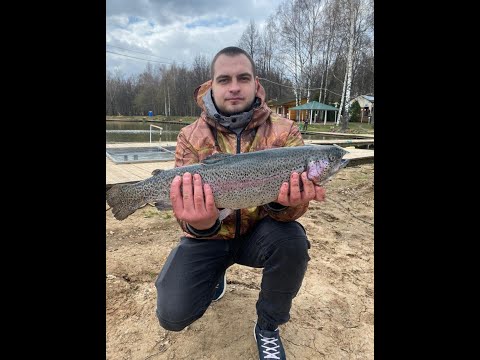 Видео: Ловля форели на платном водоеме Парус Север. Сезон 2022 весна
