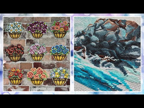 Видео: Летняя вышивка: Овен - Dimensions - Twin Pink Primitives - СП "Цветник на веранде"