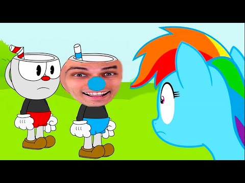 Видео: CUPHEAD ВСТРЕЧАЕТ ПОНИ ! - Cuphead meets My Little Pony - РЕАКЦИЯ / REACTION