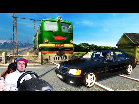 Видео: КУПИЛ БАНДИТСКИЙ МЕРСЕДЕС и ЗАСТРЯЛ НА ЖД ПЕРЕЕЗДЕ в ETS 2