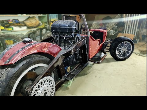 Видео: Постройка Трайка с большим колесом