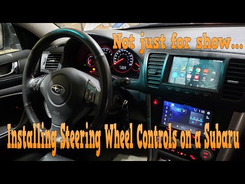 Видео: Как подключить кнопки управления на руле на Subaru с модернизированным рулевым колесом