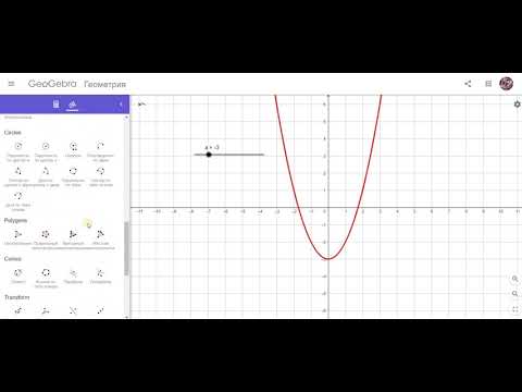 Видео: GeoGebra учителю математики. Занятие 5. Graphing Calculator и Geometry.