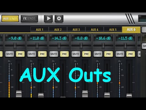 Видео: Настройка AUX выходов SoundCraft UI12 UI16 UI24r