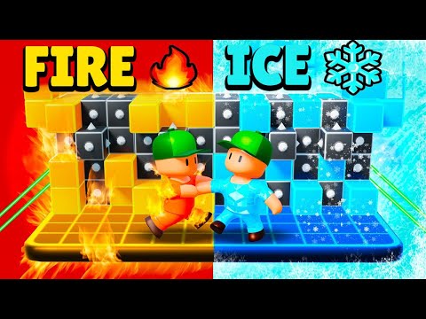 Видео: ОГОНЬ против ЛЬДА в Stumble Guys!