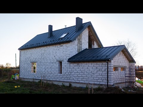 Видео: Дах робився вічність! Готові бетонні сходи та дерев'яне перекриття