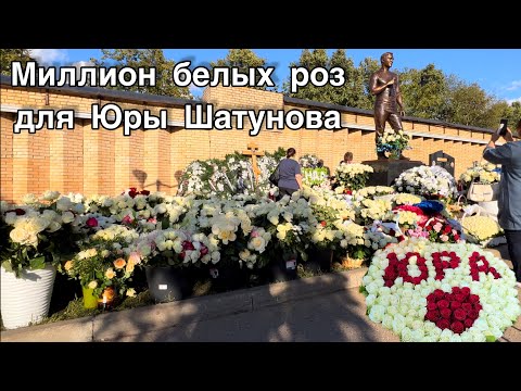 Видео: У памятника Юры Шатунова миллион белых роз от поклонников после открытия монумента