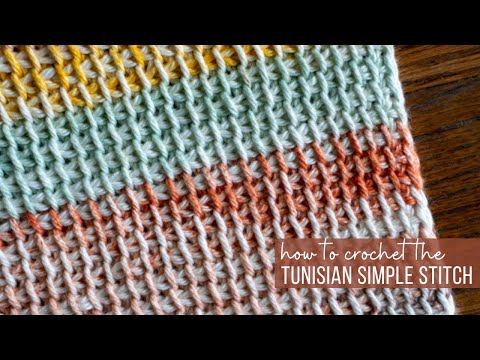 Видео: Учебник по простому тунисскому стежку