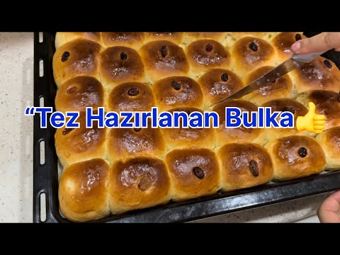 Видео: 👉Tez Hazırlanan Şirin Bulka👉  Быстрая сладкая булочка 👈Quick Sweet Bun