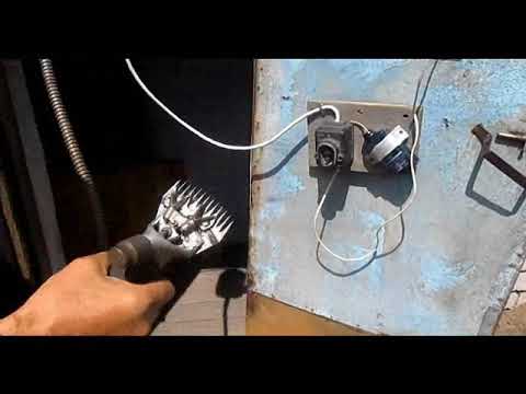 Видео: Стригальный агрегат МСО 77Б, адаптированный на однофазную сеть 220В