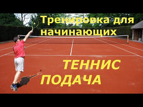 Видео: Теннис. Тренировка подачи. Начало