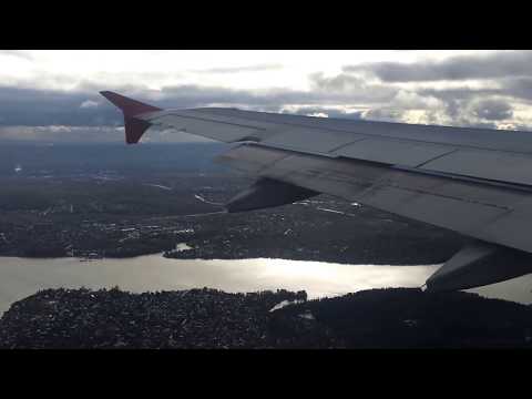 Видео: Посадка при сильном боковом ветре - A320 Аэрофлот - Airbus A320 Aeroflot Crosswind Landing