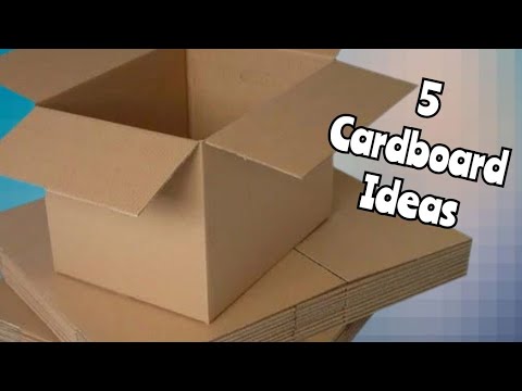 Видео: 5 цікавих ІДЕЙ з картону та коробок🌼Amazing cardboard craft ideas