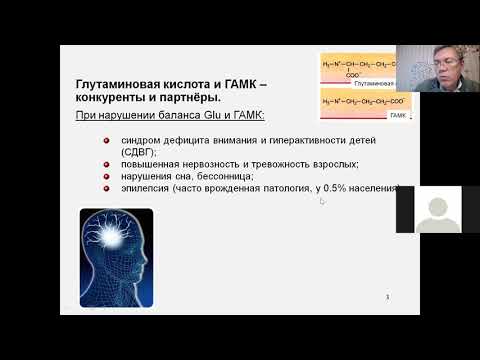 Видео: Дубынин МФК весна 2021 Химия мозга 6 глутамат ГАМК