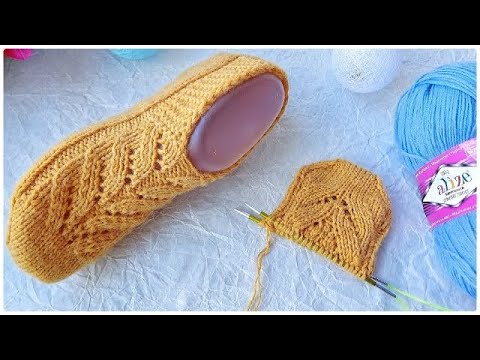 Видео: ВЯЖЕМ ШИКАРНЫЕ И ОЧЕНЬ ПРОСТЫЕ ДОМАШНИЕ СЛЕДКИ ИЗ НОСОЧНОЙ ПРЯЖИ. ПОДРОБНЫЙ МК.