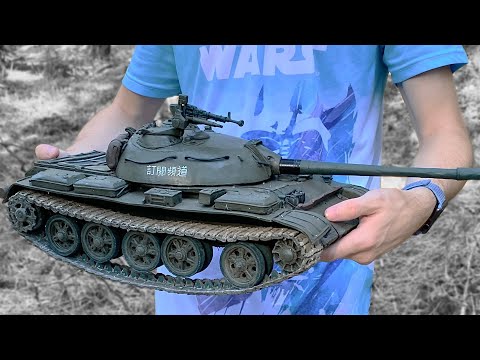 Видео: Огромный танк из пластилина type 59, распаковка посылки и раздавил УАЗ патриот танком