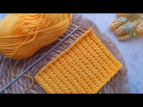 Видео: НЕВЕРОЯТНО! Посмотрите какой КРАСИВЫЙ УЗОР я связала крючком. Тунисское вязание.
