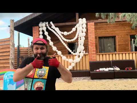 Видео: Linking balloons. Balloon decoration. Бусы из шаров/фотозона/шары линколуны #balloons 