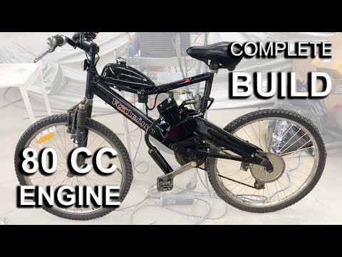 Видео: Двигатель для велосипеда 80 куб. см с Amazon — полная сборка от начала до конца