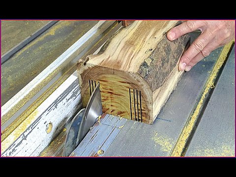 Видео: Спецпроект с повторным использованием древесины (обрезка улиц) Невероятно !!