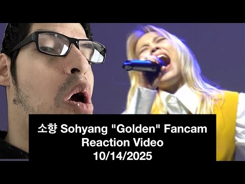 Видео: Реакция Сохян на «Golden» на фанкаме 14.10.2025 #sohyang #소향 #김소향 #golden #kpop