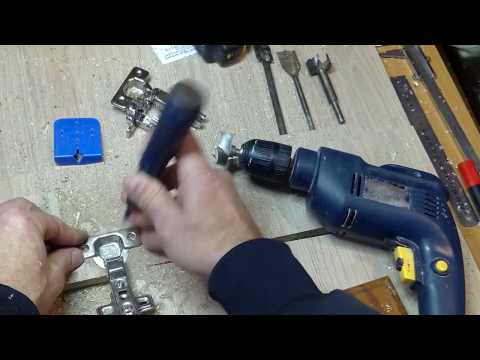 Видео: Как установить петлю в фасад? Шаблон для установки мебельных петель.