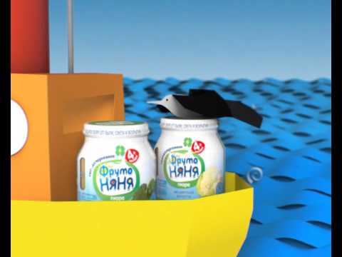 Видео: Фруто Няня рекламный ролик "Кораблик"
