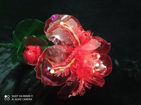 Видео: Как сделать фантазийный Аленький цветочек 🌺! ПЭТ бутылки!#мкцветы#