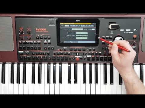 Видео: РЕГИСТРАЦИОННАЯ ПАМЯТЬ KORG PA1000 \ SONG BOOK и SET LIST