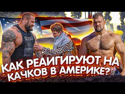 Видео: КАК РЕАГИРУЮТ НА ЗДОРОВЫХ КАЧКОВ В АМЕРИКЕ?