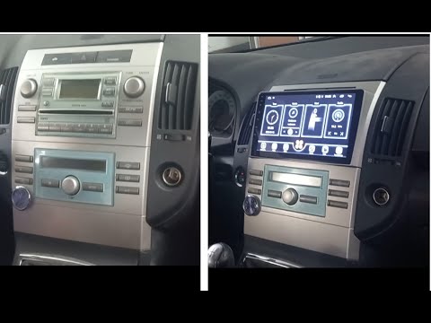 Видео: Установить магнитолу и камеру заднего вида Android на седан Toyota Corolla Verso