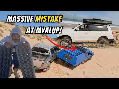 Видео: Хаос на 4WD на пляже Мьялуп | Болота, спасение, дюны и барбекю = веселье и приключения на 4WD