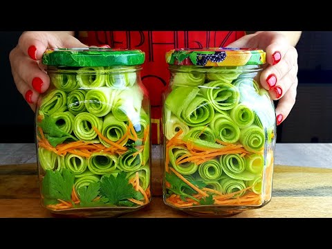 Видео: Зимой открыли Баночку и АХНУЛИ КАК ВКУСНО! Хрустящие КАБАЧКИ на Зиму!