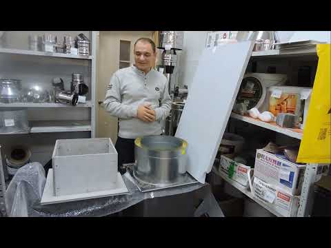 Видео: Потолочно-проходные узлы дымохода, в компании Печное Дело.